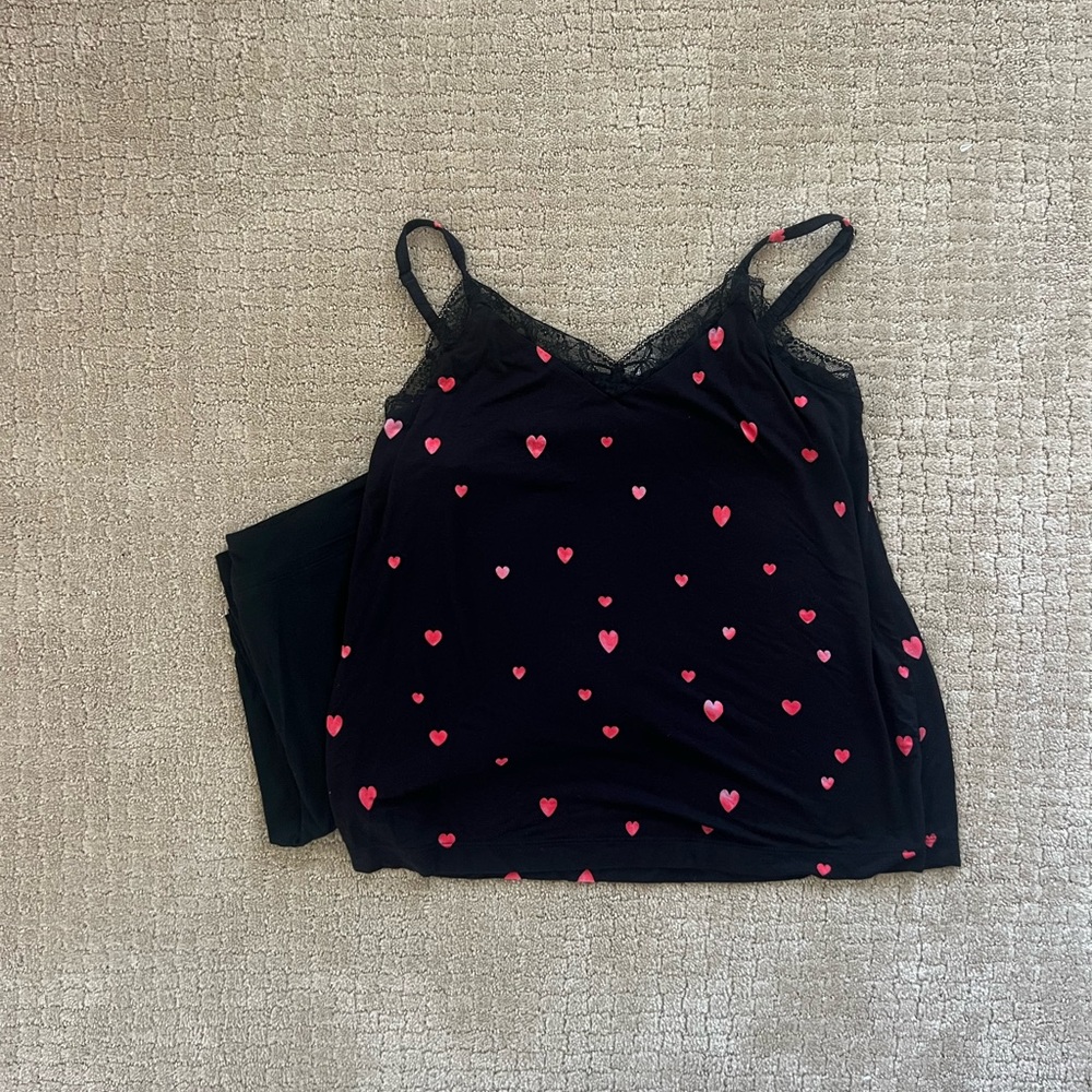 Soma Cool Nights Heart Lace Trimmed Cami Set